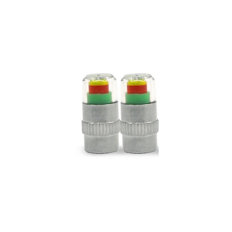 Pair of plugs indicators pressure valves