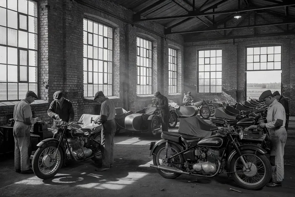 L'usine Ural d'Irbit dans l'Oural russe, production artisanale