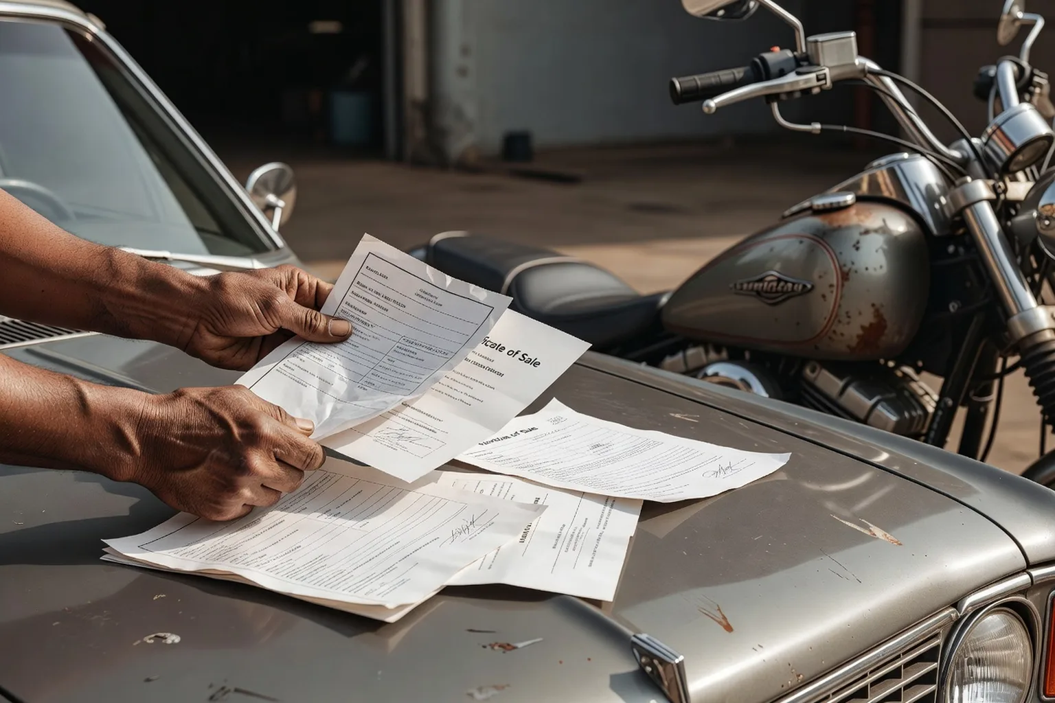 Ural sidecar propre et préparée pour une séance photo de vente
