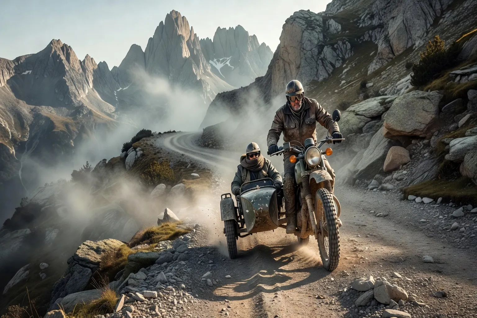 Ural sidecar dans les Alpes et les Pyrénées : cols, techniques et itinéraires 2026